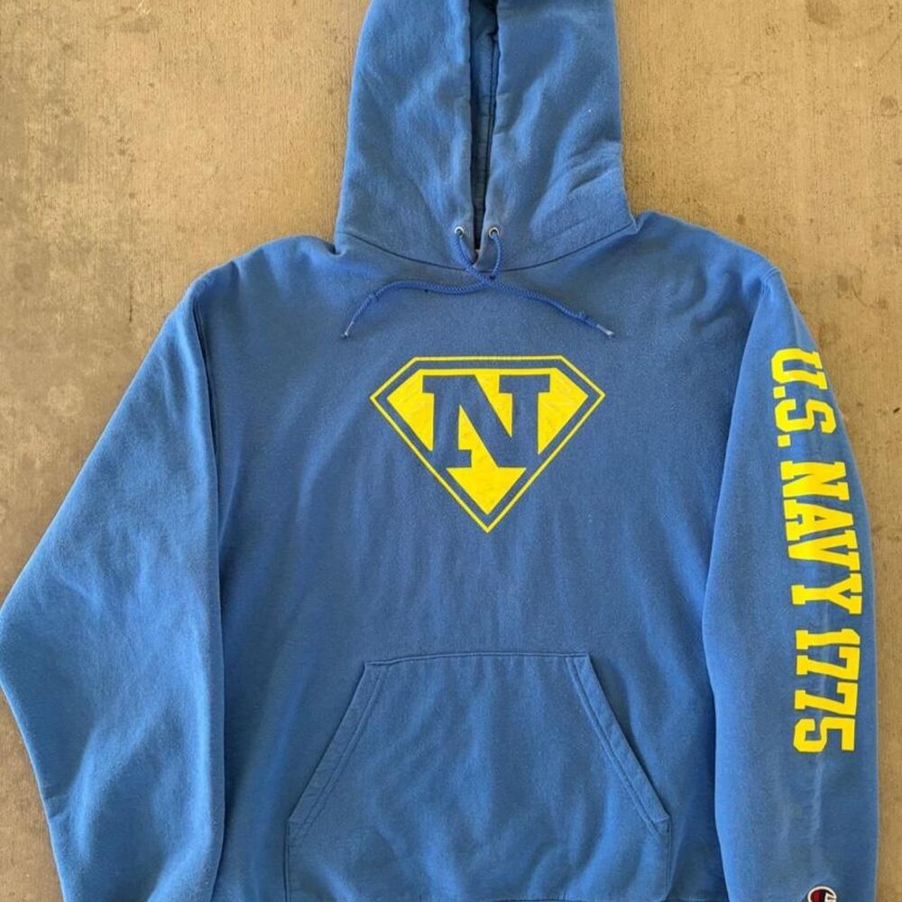 Champion Men's Blue Hoodie